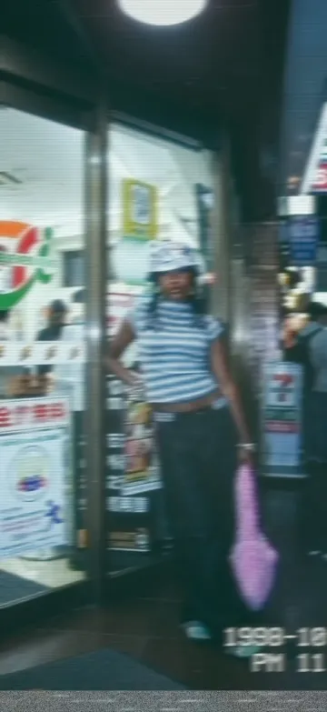 A frame developed through the VHS-C camera