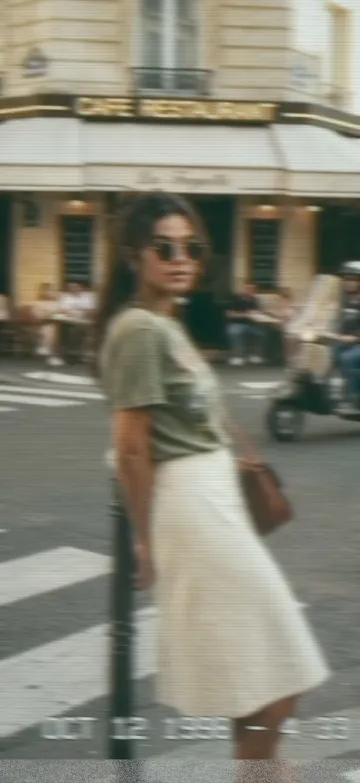 A frame developed through the VHS-C camera